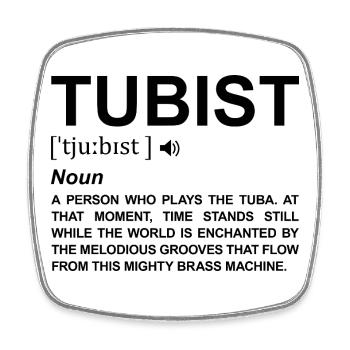 Tubist Meaning - Square fridge magnet - white - Front