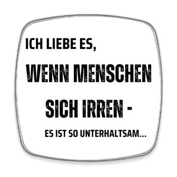 People are wrong - Square fridge magnet - white - Front