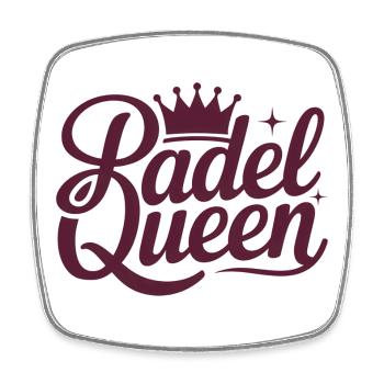 Padel Queen - Square fridge magnet - white - Front