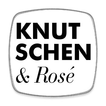 T-shirt d’été Smooching Rosé - Magnet carré - blanc - Devant
