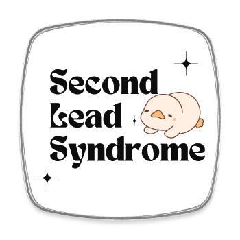 Second Lead Syndrome Kdrama Kawaii Duck - Square fridge magnet - white - Front