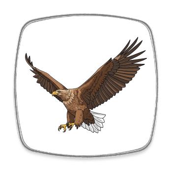 White-tailed Eagle Haliaeetus albicilla Eagle - Square fridge magnet - white - Front