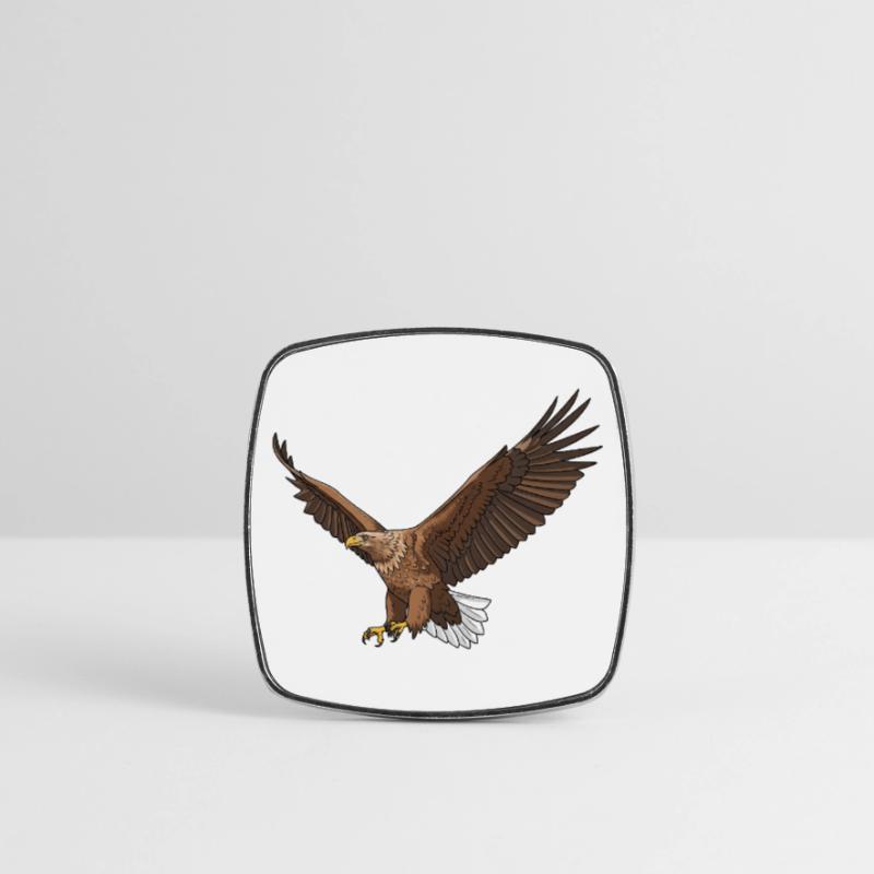 White-tailed Eagle Haliaeetus albicilla Eagle Square fridge magnet