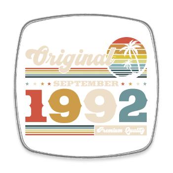33e anniversaire Original septembre 1992 - Magnet carré - blanc - Devant
