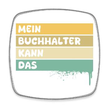 Profession: Accountant - Square fridge magnet - white - Front