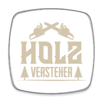 lumberjack - Square fridge magnet - white - Front