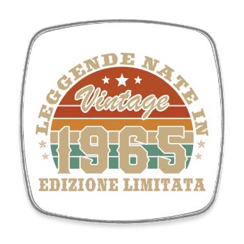 1965 Vintage Regalo di compleanno retrò - Viereckiger Kühlschrankmagnet - Weiß - Vorne
