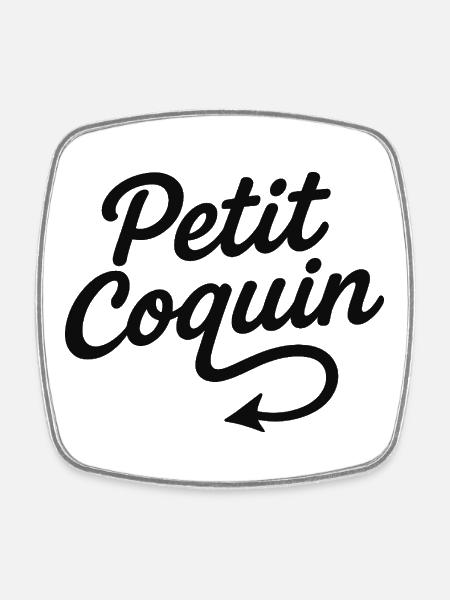 Petit Coquin - Magnet carré - blanc