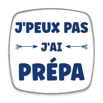 J'peux pas j'ai prépa - Magnet carré - blanc - Devant