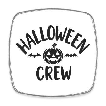 Équipe d’Halloween Pumpkin Head Troop - Magnet carré - blanc - Devant