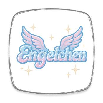 Little Angel / Y2K Statement Nickname Design - Square fridge magnet - white - Front