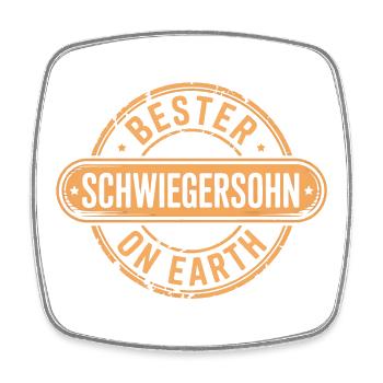 Bester Schwiegersohn Geschenk - Viereckiger Kühlschrankmagnet - Weiß - Vorne