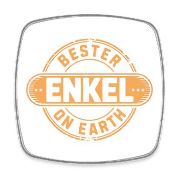 Bester Enkel Geschenk  - Viereckiger Kühlschrankmagnet - Weiß - Vorne