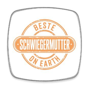 Beste Schwiegermutter Geschenk - Viereckiger Kühlschrankmagnet - Weiß - Vorne