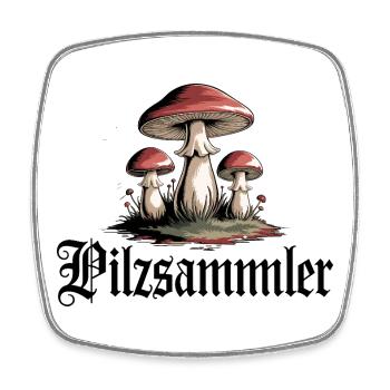 Mystische Pilzlandschaft Wald Motiv - Viereckiger Kühlschrankmagnet - Weiß - Vorne