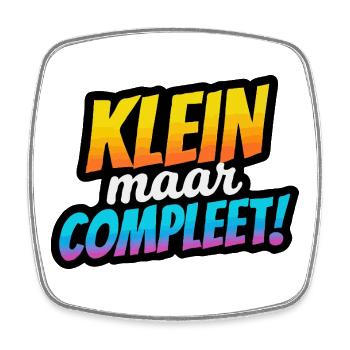 Small but Complete Retro Gradient - Square fridge magnet - white - Front