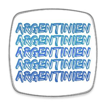 Gift for Argentina - Square fridge magnet - white - Front