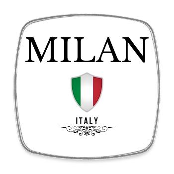 I love Milan, souvenir Milan - Square fridge magnet - white - Front