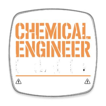 Clothing for proud engineers for lovers of - Square fridge magnet - white - Front
