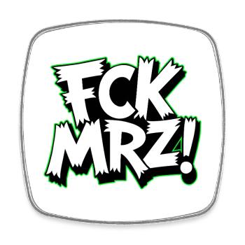 FCK Mar Political Protest Slogan - Square fridge magnet - white - Front