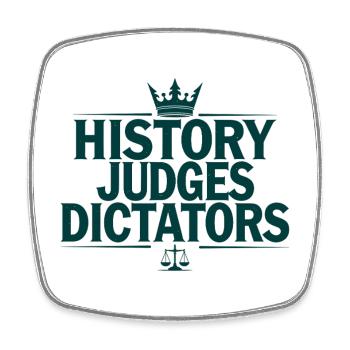 Histoire Juges, dictateurs, justice Déclaration - Magnet carré - blanc - Devant
