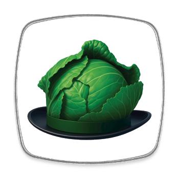 LE CHAPEAU DU CHOU - Bellegique - Viereckiger Kühlschrankmagnet - Weiß - Vorne