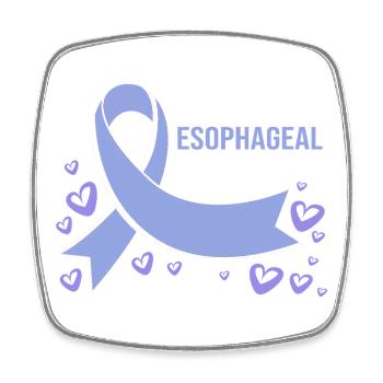 Cancer Esophagus Chemo Cancer Survivor - Square fridge magnet - white - Front