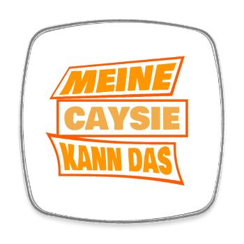 Caysie als Caysie - Viereckiger Kühlschrankmagnet - Weiß - Vorne