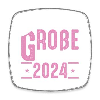 Big Sister 2024 Pink Crown - Square fridge magnet - white - Front