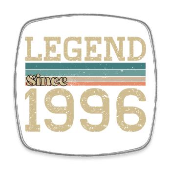 Legend since 1996 Anniversary 1996 Vintage - Square fridge magnet - white - Front