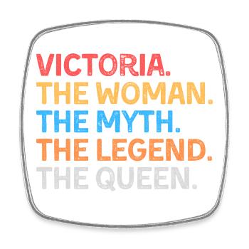 Victoria Die Frau Der Mythos Die Legende Die Königin - Viereckiger Kühlschrankmagnet - Weiß - Vorne
