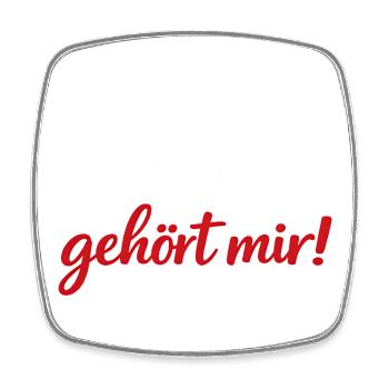 CETTE FEMME m’appartient Cadeau de partenaire pour les couples - Magnet carré - blanc - Devant