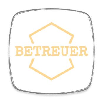 Work Supervisor - Square fridge magnet - white - Front