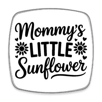 Mommy's Little Sunshine - Square fridge magnet - white - Front