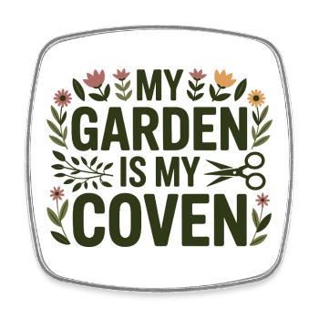 Certified Clinical Botanical Specialist Apparel  - Square fridge magnet - white - Front