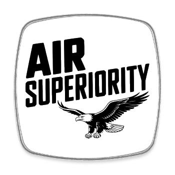 Air Superiority - Square fridge magnet - white - Front