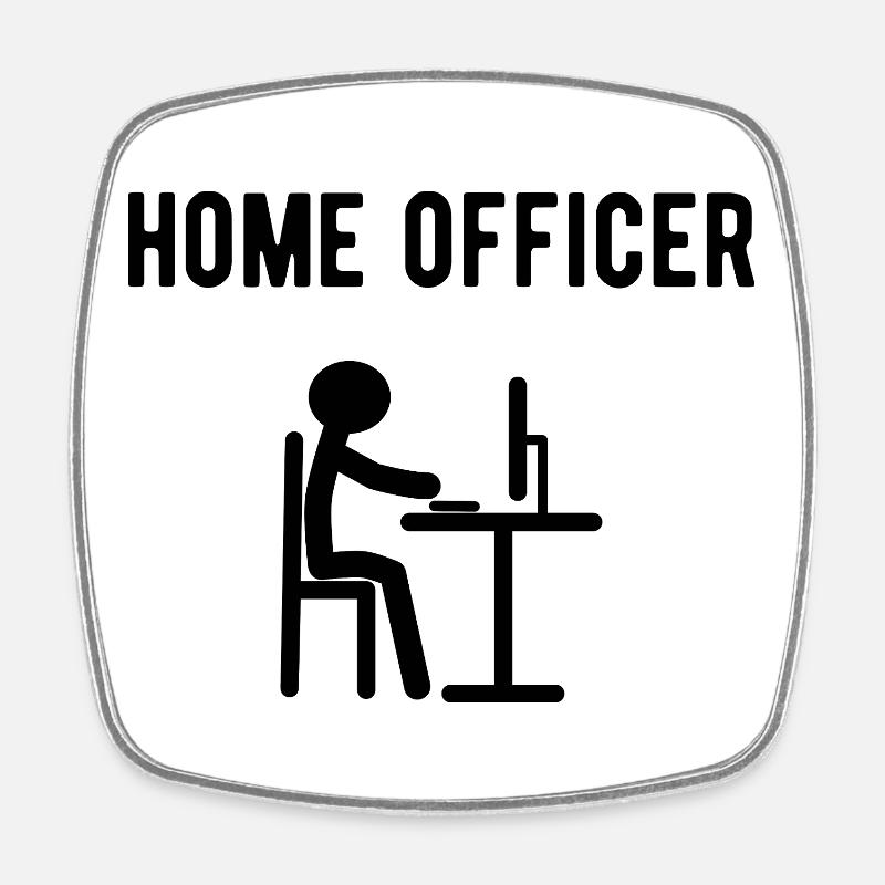 Responsable de l’intérieur - Magnet carré - blanc
