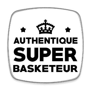 Super-Basketballspieler – Basketball - Viereckiger Kühlschrankmagnet - Weiß - Vorne