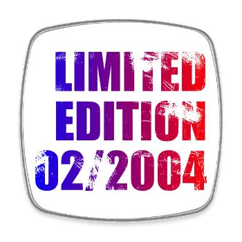 22e anniversaire Édition Limitée 02/2004 - Magnet carré - blanc - Devant
