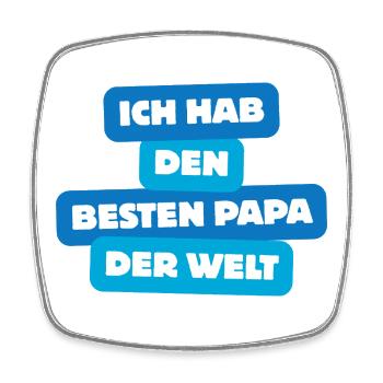 Best Dad in the World – Family Shirt - Square fridge magnet - white - Front