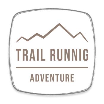 Trailrunning-Abenteuer - Viereckiger Kühlschrankmagnet - Weiß - Vorne