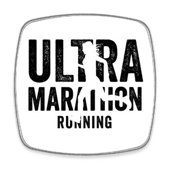 Ultra Marathon Running - Square fridge magnet - white - Front