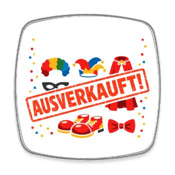 All costumes were sold out Carnival - Square fridge magnet - white - Front