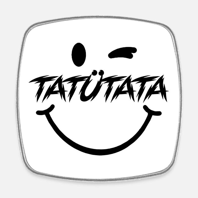 Tatuetata - Magnet carré - blanc