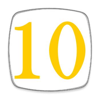 10. 10 YEARS. 10th ANNIVERSARY. 10 YEAR ANNIVERSARY. - Square fridge magnet - white - Front