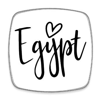 Les femmes du cœur d’Égypte aiment l’Égypte - Magnet carré - blanc - Devant