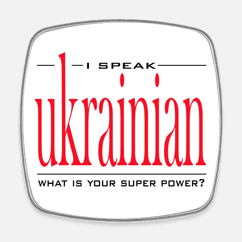 Superpuissance ukrainienne - Magnet carré - blanc