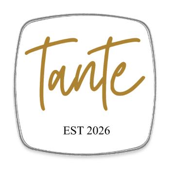 Tante Est 2026 - Viereckiger Kühlschrankmagnet - Weiß - Vorne
