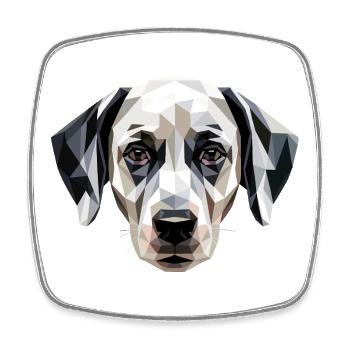 Dalmatian Dog Lover I Love Dalmatians - Square fridge magnet - white - Front