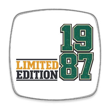 Birthday Woman 41 born in December 1985 - Square fridge magnet - white - Front